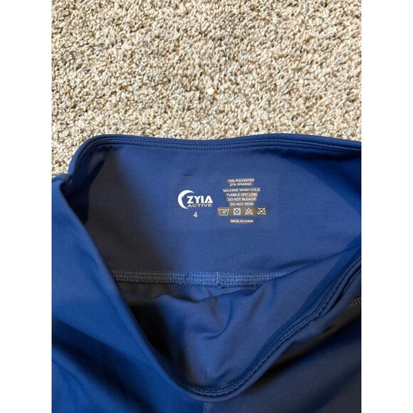 NEW Zyia Active Navy Pocket Light n Tight High-Rise Gym Capri Leggings Size 4 - Picture 8 of 13